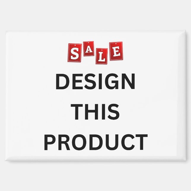 SALE! Rectangle Magnet  Custom (Front)