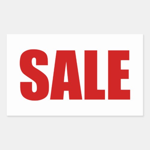 SALE RECTANGULAR STICKER