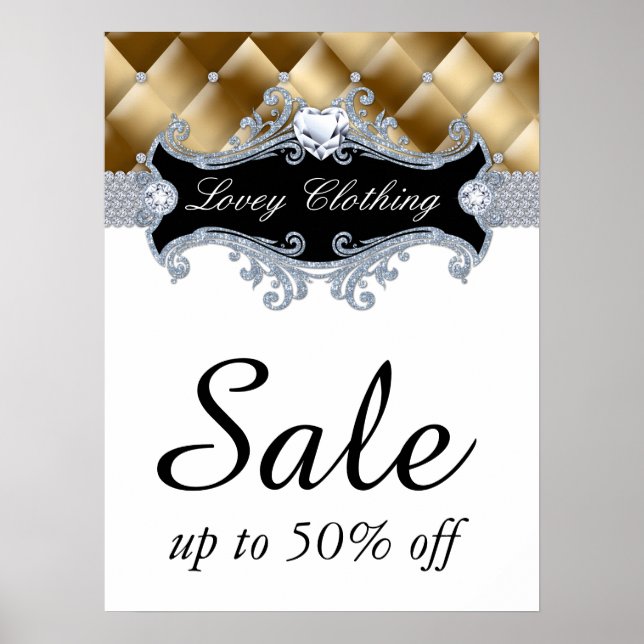 Sale Retail Fashion Jewelry Poster tufted satin (Front)