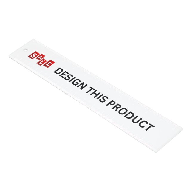 SALE! Ruler - 12 inch -Quality clear Acrylic- Pink (Angled)