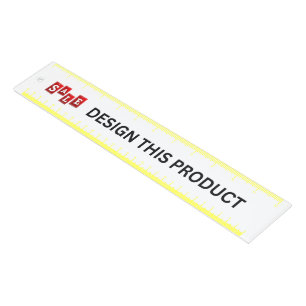 SALE! Ruler - 12 inch Quality clear Acrylic-Yellow