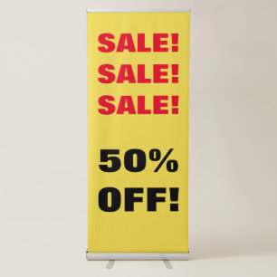 "SALE! SALE! SALE!" Vertical Banner