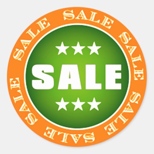 Sale Sign Classic Round Sticker