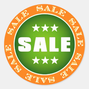 Sale Sign Classic Round Sticker