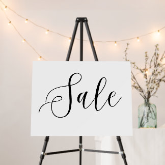 Sale Sign, Modern and Classy, Foam Board