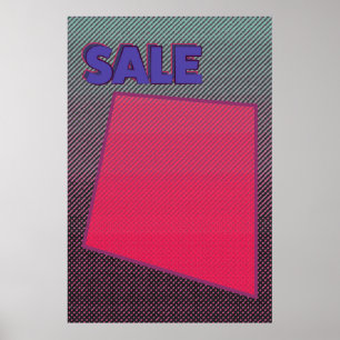Sale Sign Poster Funky Zine Style