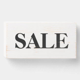 Sale Sign Retail Store Business Simple Small Wood