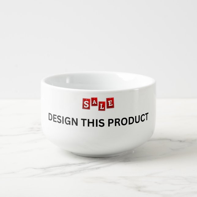 SALE! Soup Mug - 28oz - Custom (Front)