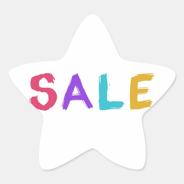 Sale Star Sticker (Front)
