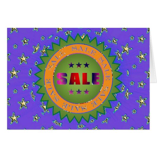 Sale Sticker Cards (Front Horizontal)