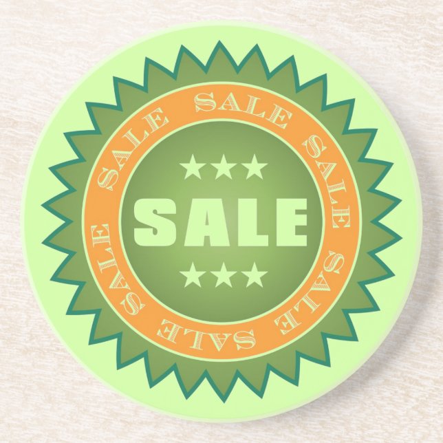 Sale Sticker Coaster (Front)