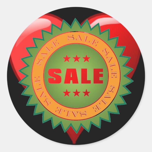 Sale Sticker Round Sticker (Front)
