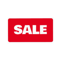 SALE STICKER STICKERS DISCOUNT FOR SHOP red white