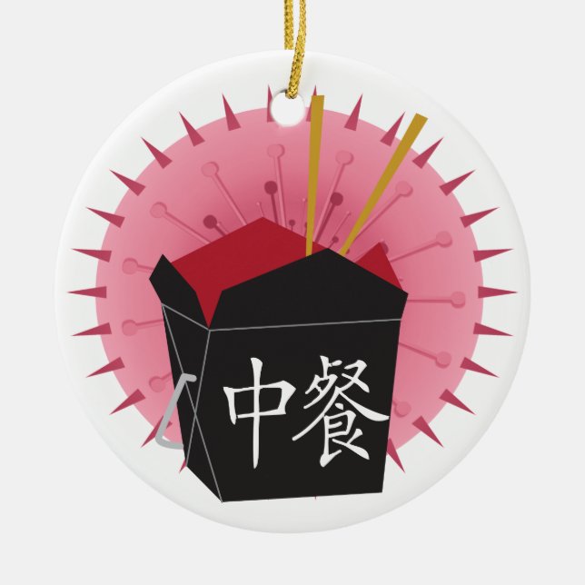 SALE! Take Out - SRF Ceramic Ornament (Front)