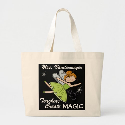 Sale Teachers Create Magic _ SRF Large Tote Bag