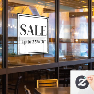 Sale Window Sign for Business - Custom Text