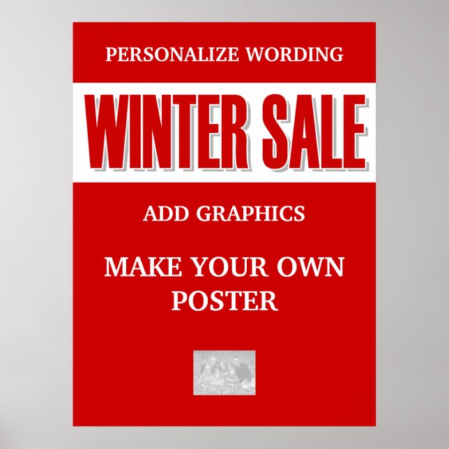 Sale winter business clearance poster (Front)