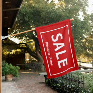 Sale with Your Business Name Flag
