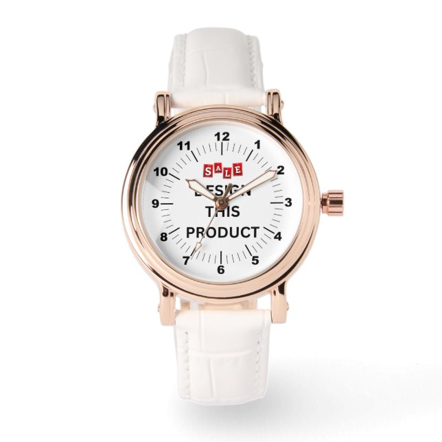 SALE! Women's Watch - Personalized - Rose Gold   (Front)