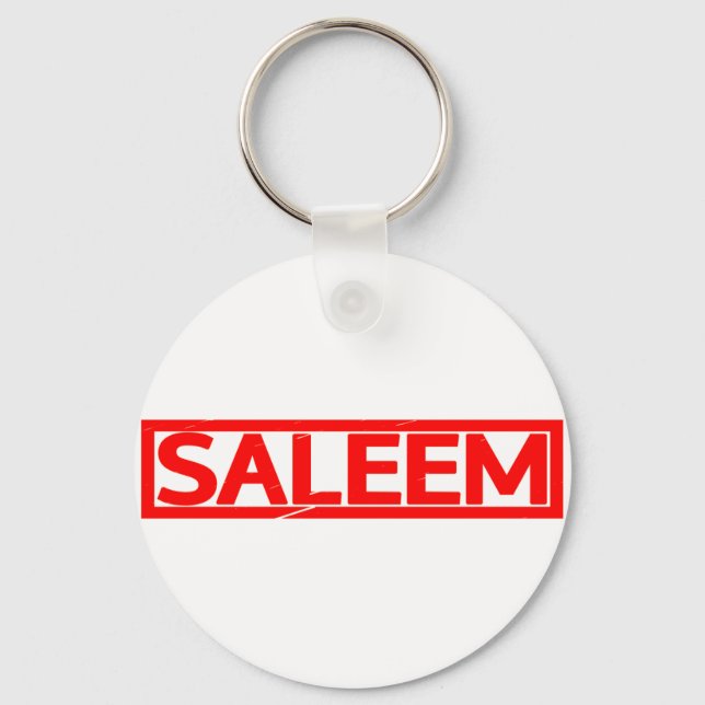 Saleem Stamp Keychain (Front)