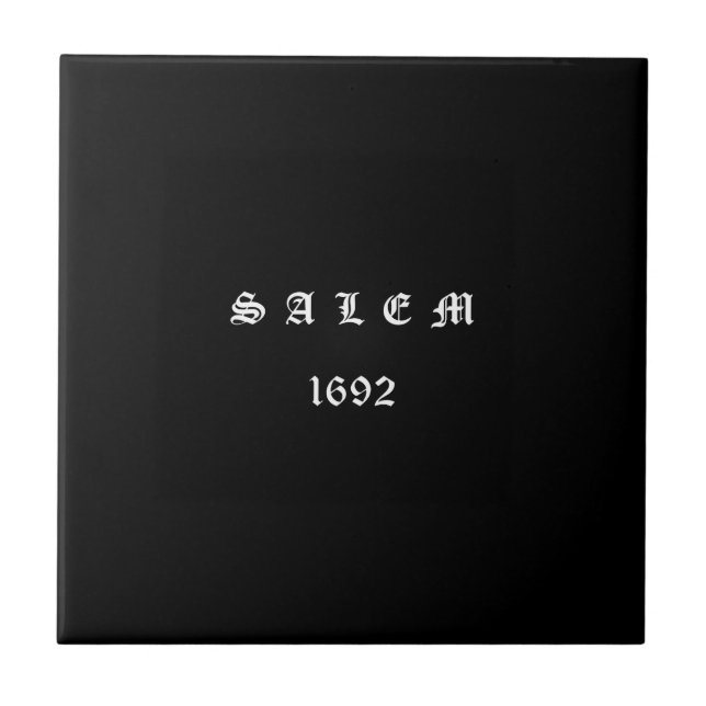 Salem 1692 ceramic tile (Front)