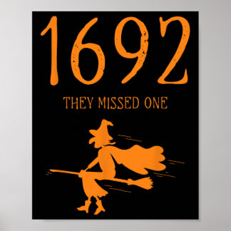 Salem 1692 They Missed One Fun Halloween Witch 2 Poster