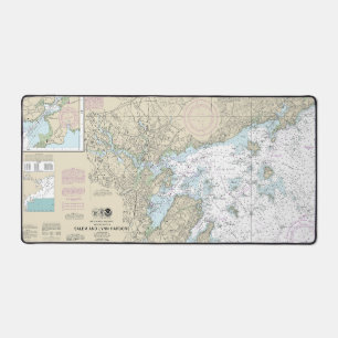 Salem and Lynn Harbors Nautical Chart 13275 Desk Mat