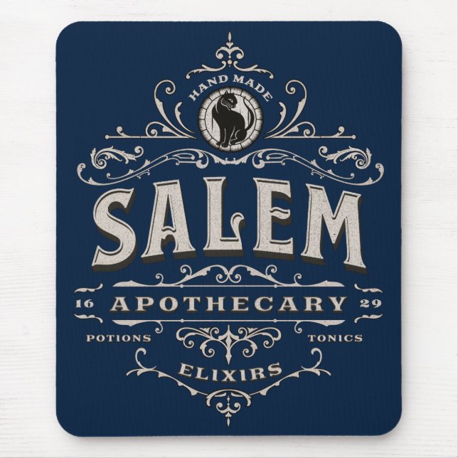 Salem Apothecary Witchcraft Magic Elixirs  Mouse Pad (Front)