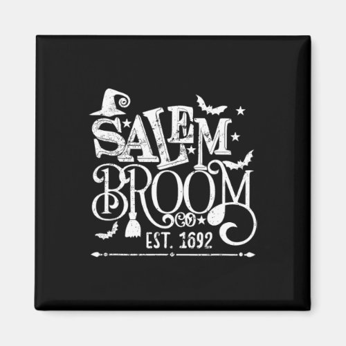 Salem Broom Co Est 1692 Fun Halloween Witch Saying Magnet