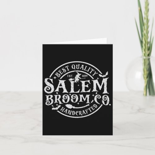 Salem Broom Company Est 1692 Halloween Fun Witch  Card