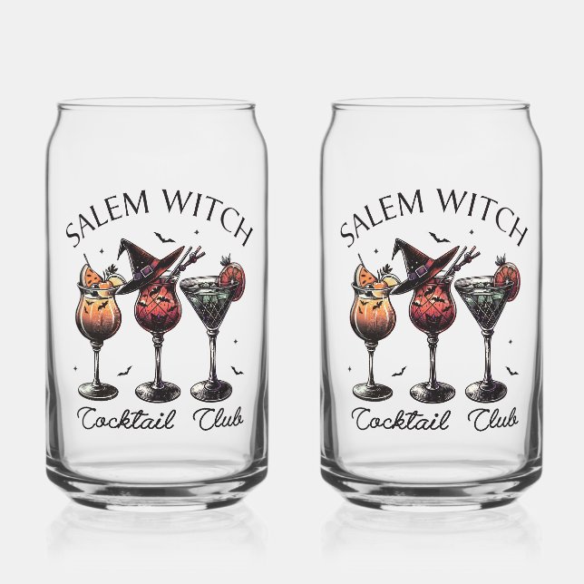 Salem Cocktail Club Can Glass (Front)