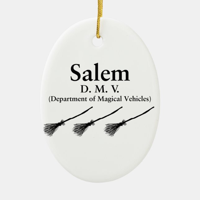 Salem DMV Ceramic Ornament (Front)