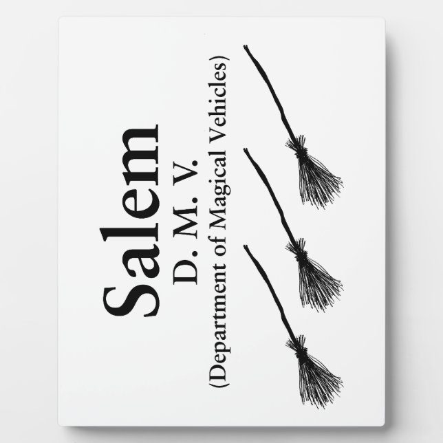 Salem DMV Plaque (Front)