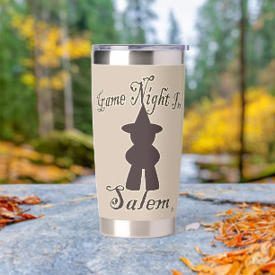 Salem Game Night Funny Travel Gamer Decor Art Insulated Tumbler