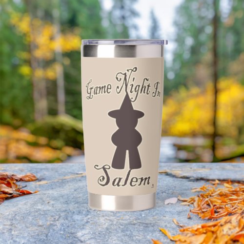 Salem Game Night Funny Travel Gamer Decor Art Insulated Tumbler