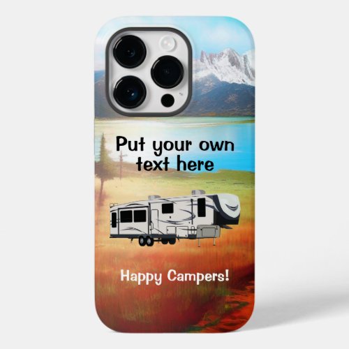 Salem Hemisphere 34 RL Happy Camper personalized Case_Mate iPhone 14 Pro Case