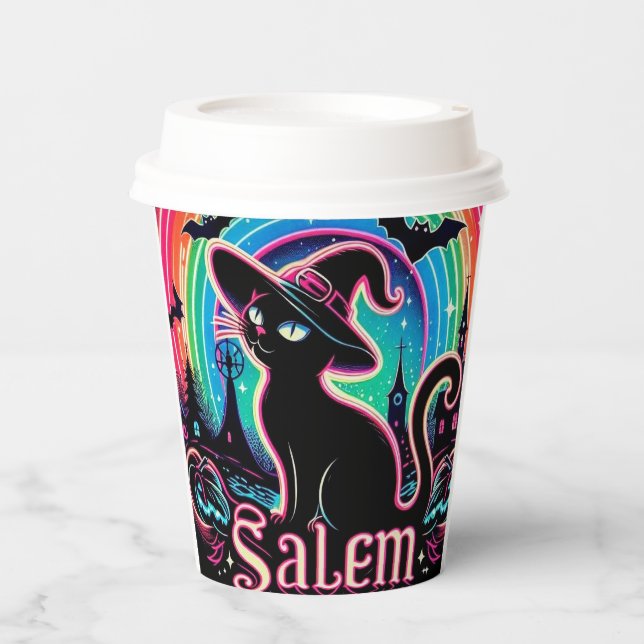 Salem labeled  coffee Paper cup (Front)