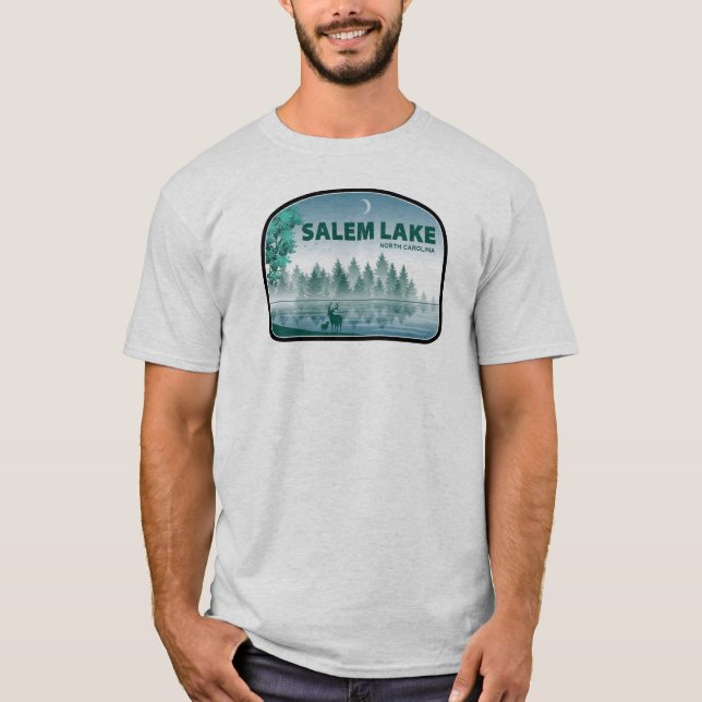 Salem Lake North Carolina Deer T-Shirt (Front)