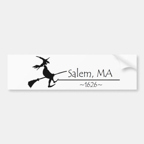 Salem MA 1626 Bumper Sticker