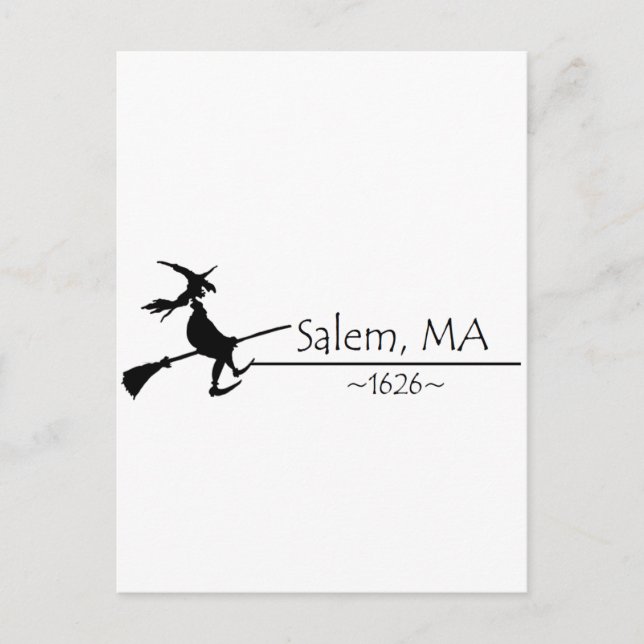 Salem, MA 1626 Postcard (Front)