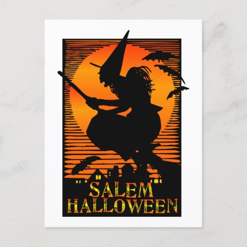Salem MA Witch Postcard