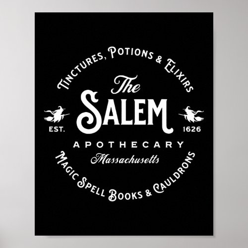 Salem Machusetts Apothecary Vintage Salem Est 1626 Poster