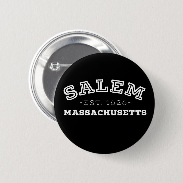 Salem Massachusetts Button (Front & Back)