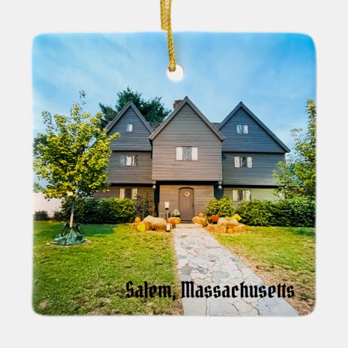 Salem Massachusetts Ceramic Ornament