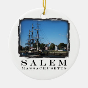 Salem Massachusetts Ceramic Ornament
