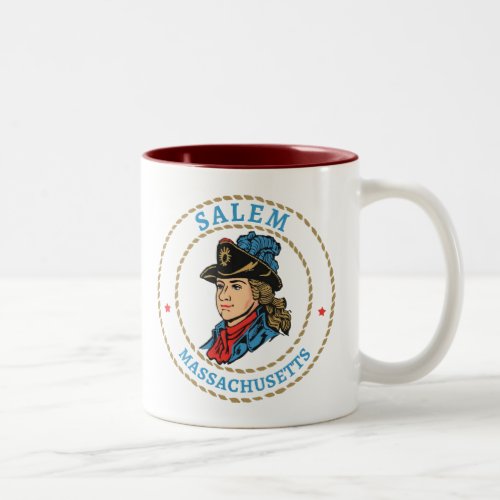 Salem Massachusetts Colonial Two_Tone Coffee Mug