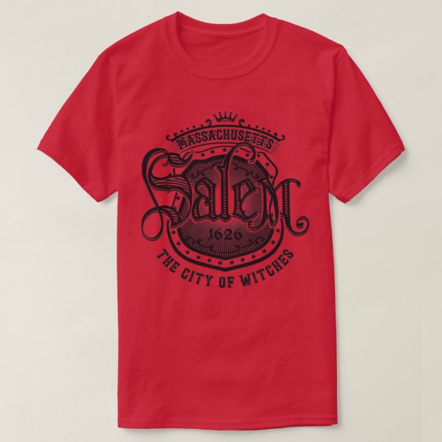 Salem Massachusetts The City Of Witches1  T-Shirt (Design Front)