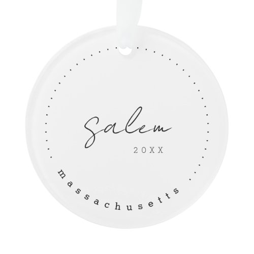 Salem, Massachusetts Travel United States Simple Ornament