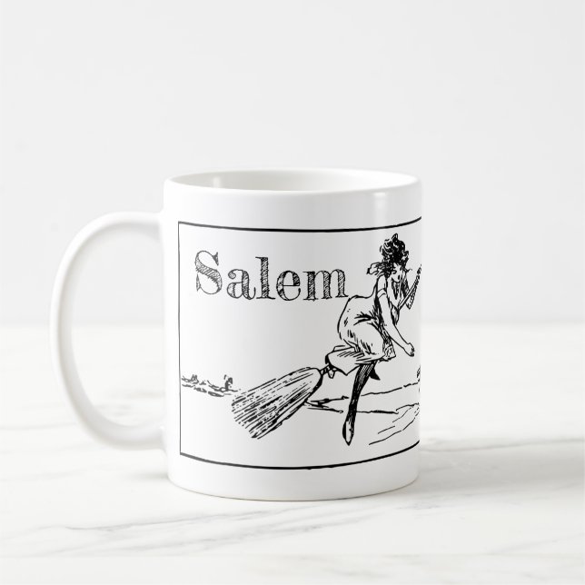 Salem Massachusetts, Witches in ink mug (Left)