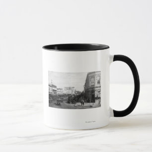Salem, OR Town View on State Street Photograph Mug